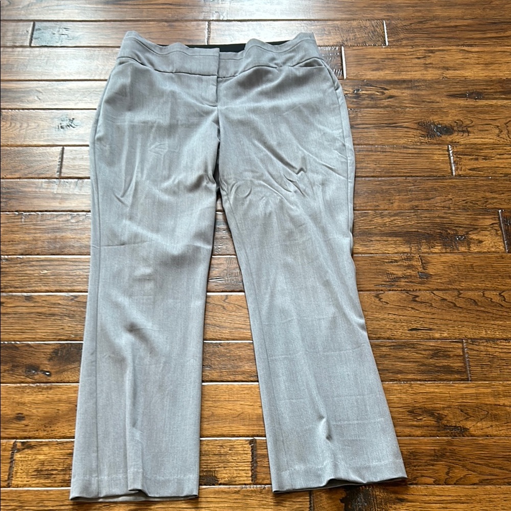 Gray Cropped Dress Pants